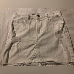 Hollister denim mini skirt